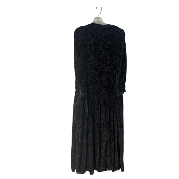HALE BOB Heloise Solid Velvet Burnout Maxi Dress Womens Size Large NEW NWT - Picture 9 of 15